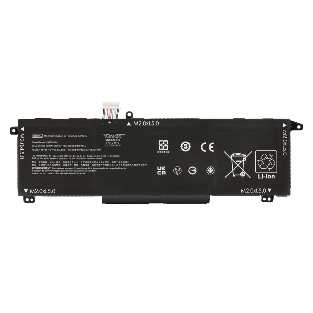 Retro RHL-197 SD06XL HP Omen 15-EK0000 , 15-EN0000 Uyumlu Versiyon2 Siyah Notebook Bataryası