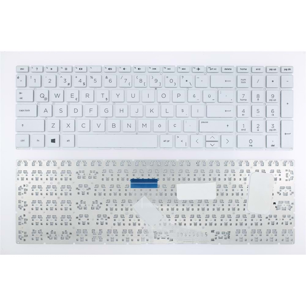 Retro NBKL1145S HP 15-DW , 15-DW0000 Uyumlu Gümüş Notebook Klavyesi