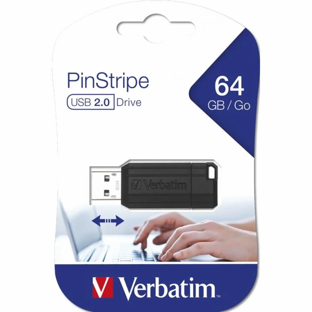 Verbatim 64GB USB2.0 NAND USB Flash Bellek (PINSTRIPE 49065)
