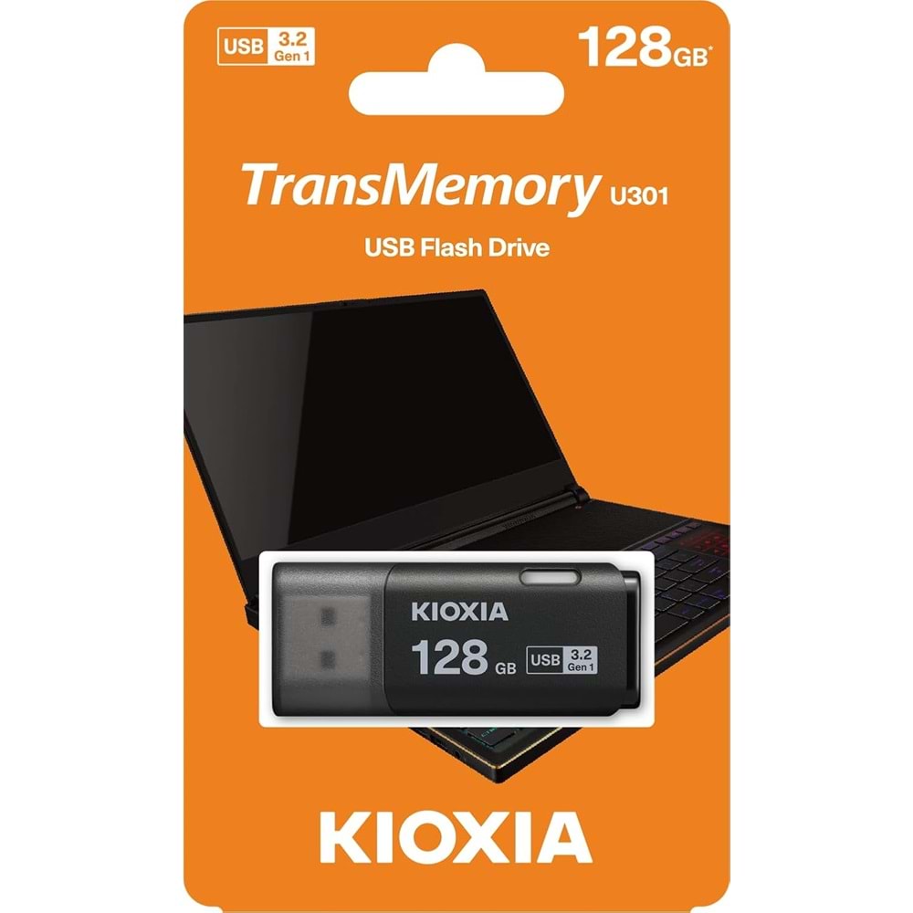 Kioxia TransMemory U301 128GB USB3.2 GEN1 USB Flash Bellek (LU301K128GG4)