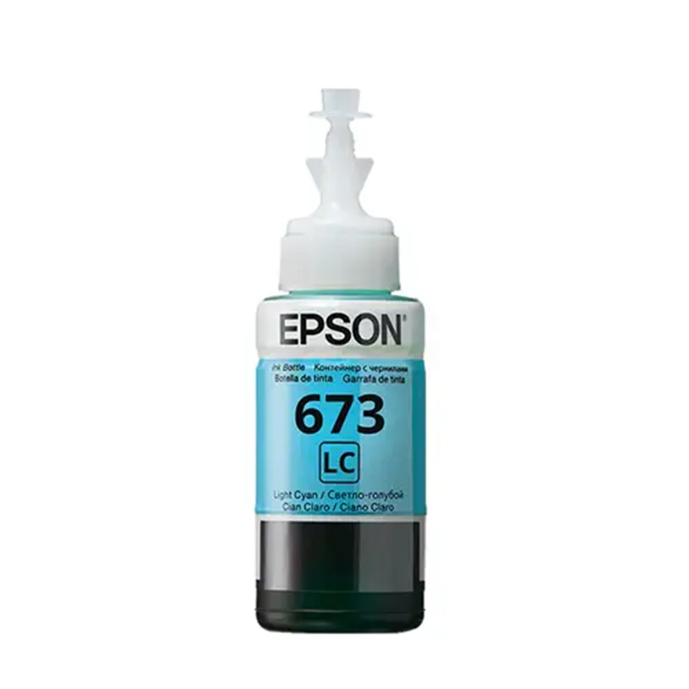 Epson T6735 Açık Mavi Şişe Orjinal Yazıcı Mürekkepi (Light Cyan T67354A)
