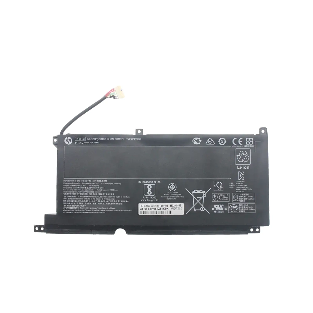 Retro RHL-172 HP Pavilion Gaming 15-DK , 15-DK0000 , PG03XL(VER1) Uyumlu Siyah Notebook Bataryası