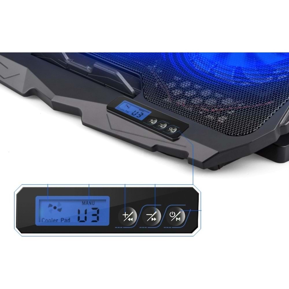 Concord C-884 4xFan Işıklı Göstergeli Standlı Notebook Soğutucu