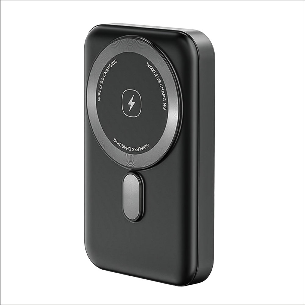 Snapron SNP-3004 10000MAH 15W 5V 3A Magsafe Kablosuz Hızlı Şarj Destekli Siyah Powerbank