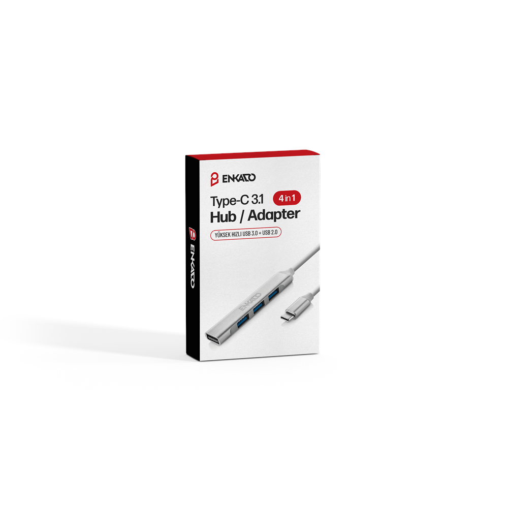 Enkado EKD-TP50 TYPE-C to USB3.1 4Port USB Çoklayıcı Hub