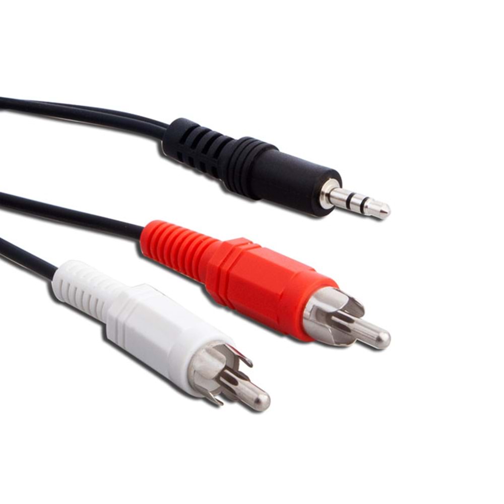 S-Link SL-875 5M 3.5MM/M TO 2XRCA/M Ses Kablosu