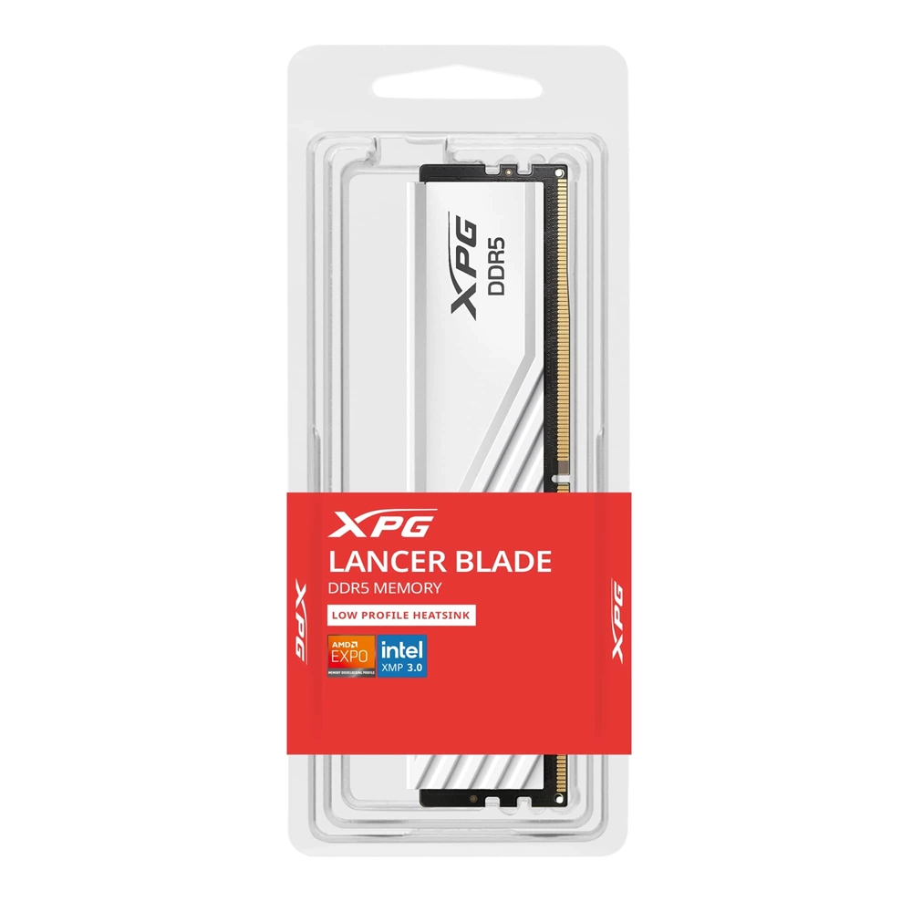 XPG Lancer Blade White 16GB DDR5 6000MHZ CL48 1.1V Gaming Oyuncu Beyaz Masaüstü Bellek Ram (AX5U6000C4816G-SLABWH)