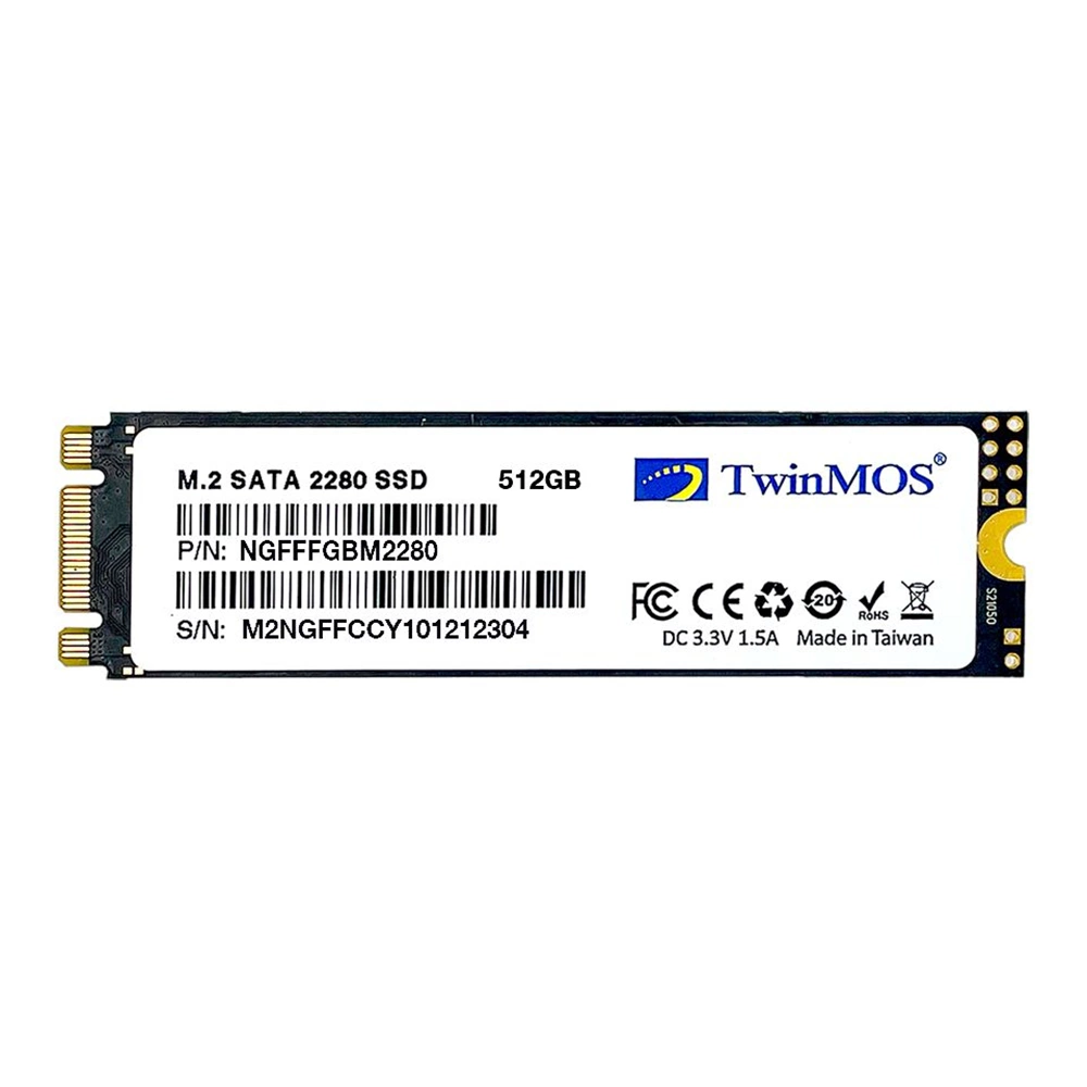 Twinmos 512GB 580/550MB/S M.2 2280 SATA3.0 SSD Disk (NGFFFGBM2280)
