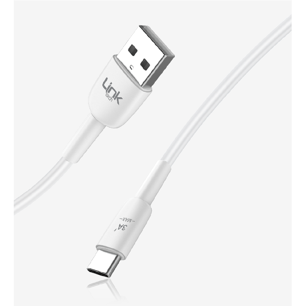 Linktech LCA-K602 USB-A to TYPE-C 45W 5V 3A 1M Beyaz Şarj ve Data Kablosu