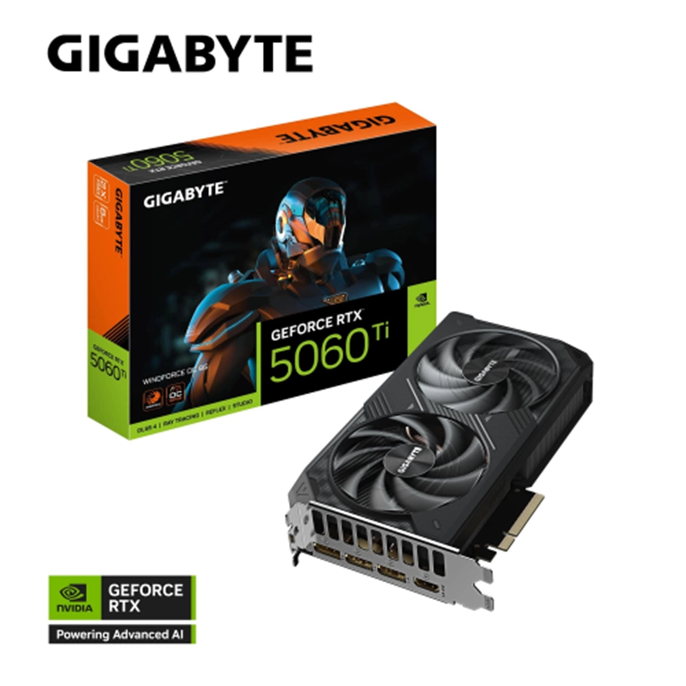 Gigabyte Winforce OC Geforce RTX 5060TI 8GB GDDR7 180W PCIE5.0 128BIT Gaming Oyuncu Ekran Kartı (GV-N506TFW2OC-8GD)