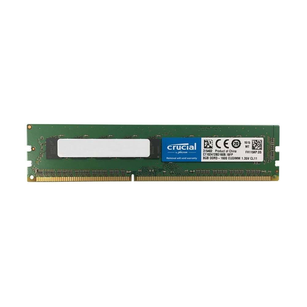 Crucial 8GB DDR3 1600MHZ 1.35V CL11 EUDIMM Notebook Bellek Ram (CT102472BD160B.18FP)