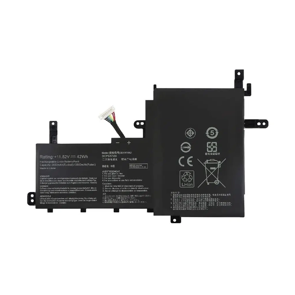 Retro RASL-201 Asus X531F , B31N1842 Uyumlu Siyah Notebook Bataryası