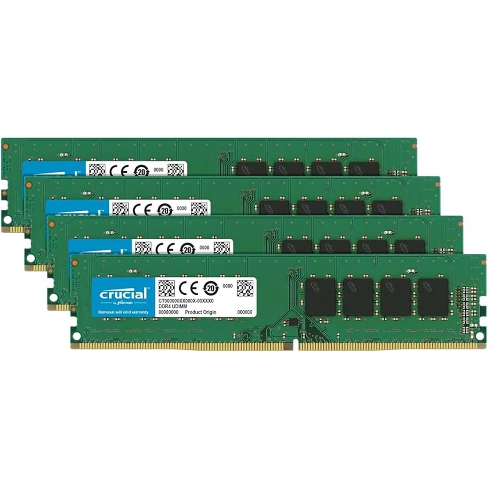 Crucial 4GB DDR4 2400MHZ CL17 1.2V SODIMM Masaüstü Bellek Ram (CT4G4SFS824A C8FF)