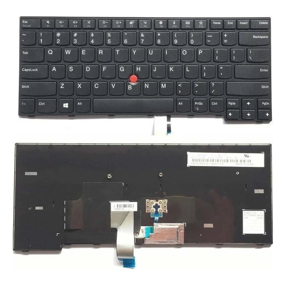 Retro NBKL849V2 ThinkPad E470 Uyumlu Siyah Notebook Klavyesi