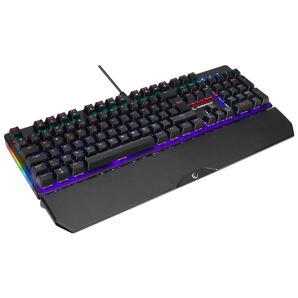 Rampage KB-R86 UMBRA Rainbow TR Q FG Red Switch Anti-Ghosting Kablolu Mekanik Gaming Oyuncu Klavye