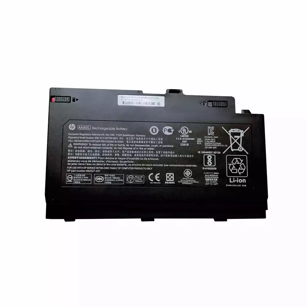 Retro RHL-178 HP ZBook 17 G3 AA06XL Uyumlu Siyah Notebook Bataryası