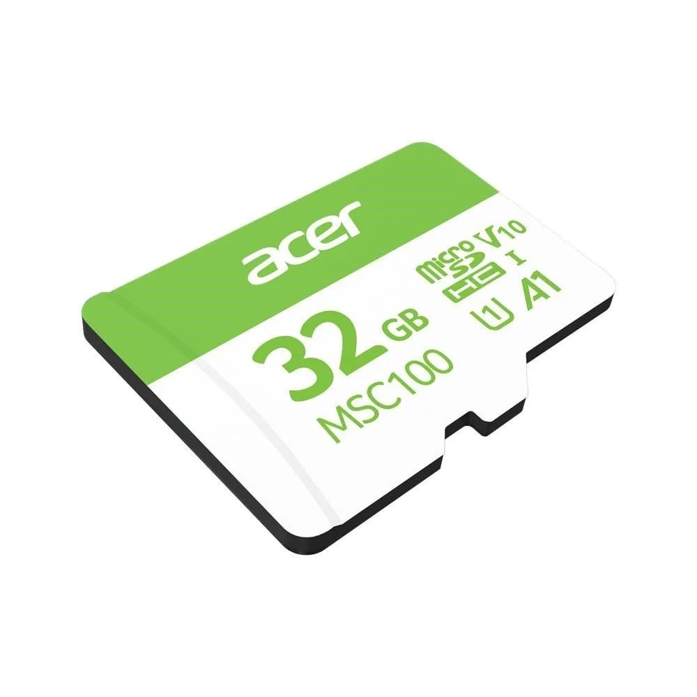 Acer MSC100 32GB CLAS10 100MB/S A1 V30 UHS-I MicroSD Hafıza Kartı (MSC100-32GB)