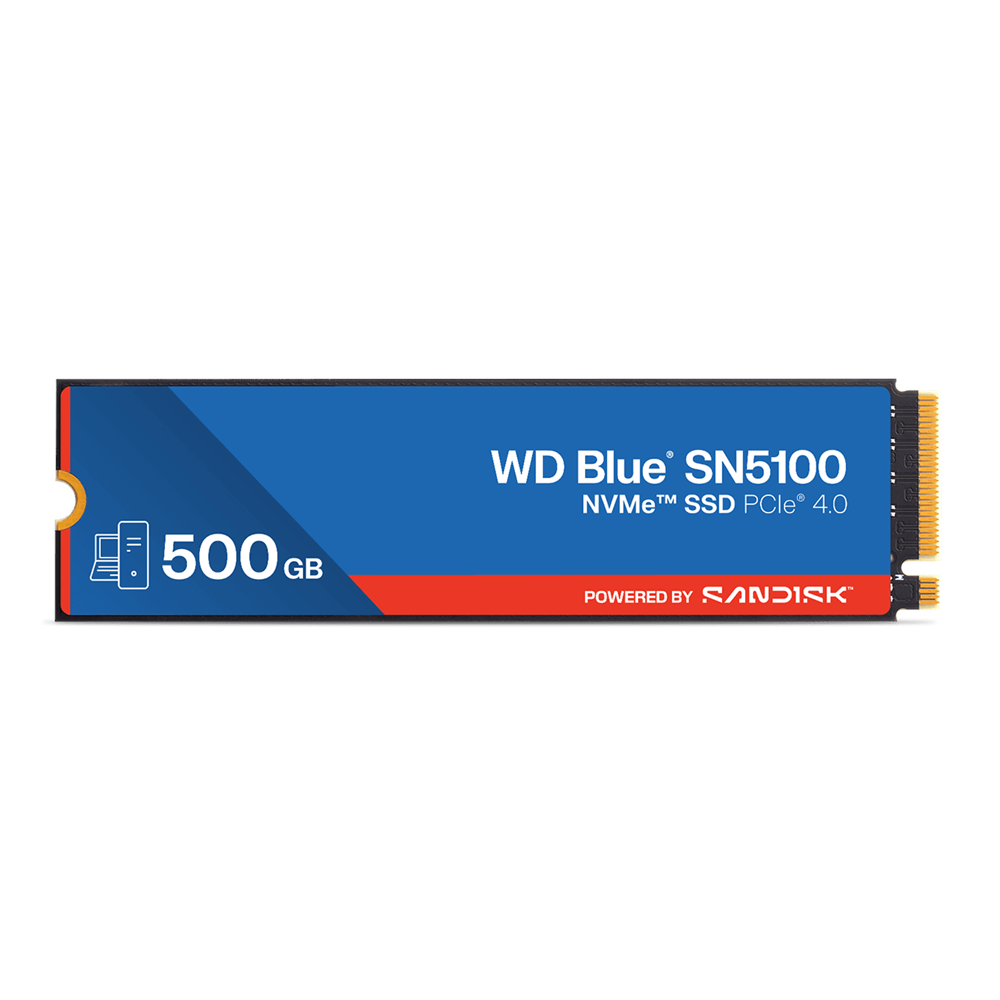 Western Digital Blue SN5100 500GB GEN4 6600/5600MB/S NVME M.2 2280 SSD Disk (Sandisk WDS500G5B0E-00CPE0)
