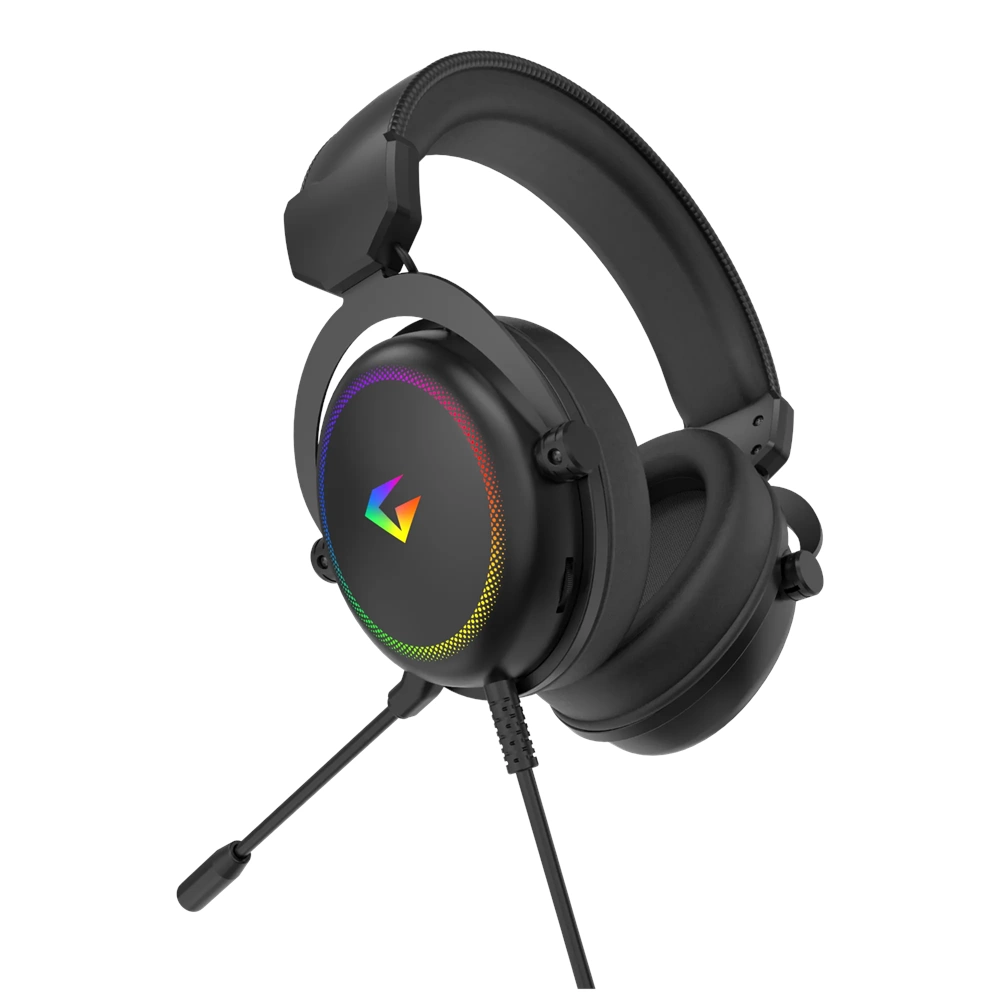 Gameagle Auralis 7.1 Surround RGB Kablolu Mikrofonlu Siyah Gaming Oyuncu Kulaklığı