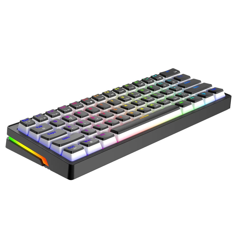 Gameagle Poseidon US Anti-Ghosting Red Switch %60 RGB Siyah Gaming Oyuncu Klavyesi