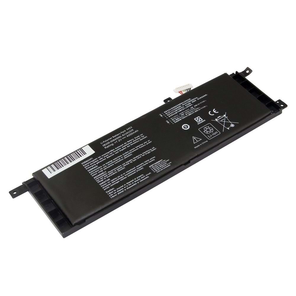 Retro RASL-099 Asus X553MA Uyumlu Siyah Notebook Bataryası