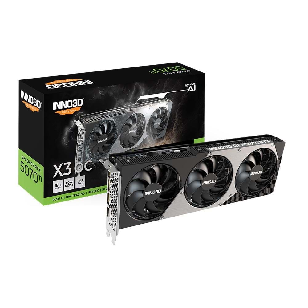 Inno3D GeForce RTX5070TI 3xOC 16GB GDDR7 256BIT DLSS4 Ekran Kartı (N507T3-16D7X-176068N)