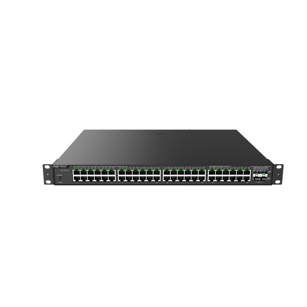 Ruijie Reyee RG-NBS3100-48GT4SFP-P 48Port PoE 4xSFP 1G Yönetilebilir 10/100/1000 Switch