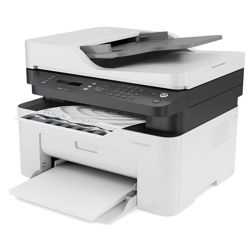HP LaserJet MFP 137FNW 4ZB84A Yazıcı/Tarayıcı/Faks/Fotokopi Wi-Fi Çok Fonksiyonlu Tonerli Lazer Yazıcı