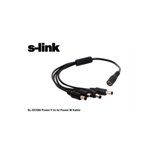 S-Link SL-DC556 Power F to 4x Power M Kablo