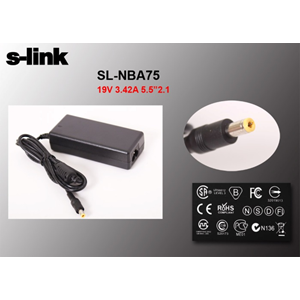 S-Link SL-NBA75 65W 19V 3,42A 5,5*2,1 Acer Netbook Standart Adaptör