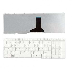Retro NBKL570WTR Toshiba C650 Uyumlu Beyaz Notebook Klavyesi