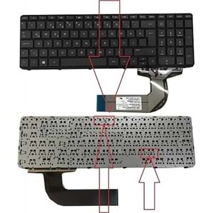 Retro NBKL916 Hp 15-ac000 Uyumlu Notebook Klavyesi - Siyah