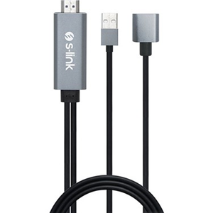 S-Link SL-IPH25 HDMI to USB-F 2M Mobil Telefon Uyumlu Görüntü Aktarıcı Kablo