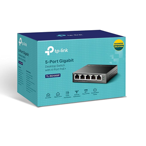 Tp-Link TL-SG1005P 5Port 10/100/1000 4xPoe 58W Yönetilemez Metal Kasa Switch
