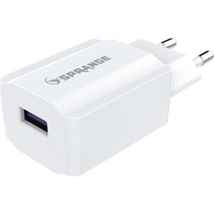 Sprange Q-21 5V/10,5W - 2,1A USB-A Sarj Başlık Adaptör