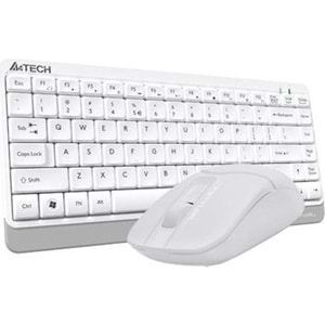 A4Tech FG1112 2,4Ghz Beyaz Q USB Kablosuz Optik Klavye & Mouse Set