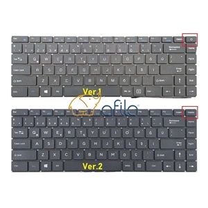 Retro NBKL1014 Casper C350 Notebook Klavye - Tuş Takımı / Siyah - TR - Ver,1