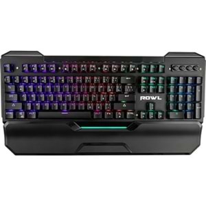 Rowl RGMK-01 PULSATRIX USB RGB Aydınlatmalı Blue Switch Gaming Oyuncu Mekanik Klavye