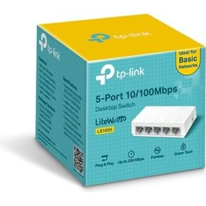 Tp-Link TL-LS1005 5Port 10/100Mbps Plastik Kasa Switch