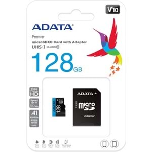 Adata 128GB microSDXC UHS-I Hafıza Kartı (AUSDX128GUICL10A1-RA1)