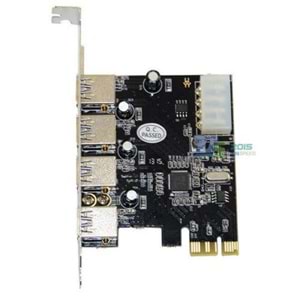 Alfais 4538 Pci-e Express 4 Port Usb 3,0 Kart Çoklayıcı Çoğaltıcı
