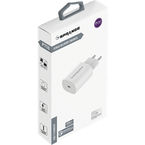 Sprange PTC18 Quick Charge 3,0 18W -27W Max Usb-A / Usb-C Şarj Adaptörü