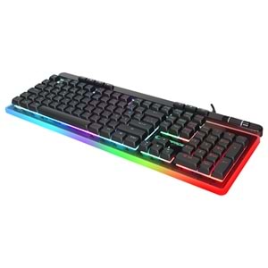 Rampage Shine-K14 RGB USB Kablolu Backlight Membrane Led Mekanik Hisli Gaming Oyuncu Klavyesi