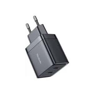 Mcdodo CH-250 40W GaN 2x Type-C Hızlı Siyah Şarj Adaptörü