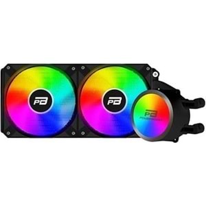 PowerBoost NOBLE 240 Rainbow Fanlı 240mm (LGA1700/AM4/AM5) Uyumlu Sıvı Soğutma Sistemi (Siyah)