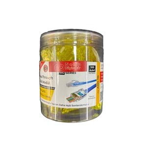 Necip Bilgisayar A102-TR UTP CAT6 RJ45 3U 100'lü Yeni Nesil Sarı Jack