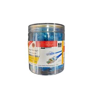 Necip Bilgisayar A102-TR UTP CAT6 RJ45 3U 100'lü Yeni Nesil Mavi Jack