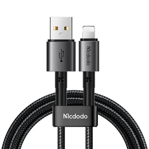 Mcdodo CA-3580 USB to Lightning 36W 3A 1,2M Siyah Şarj ve Veri Aktarım Kablosu