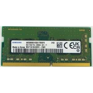 Samsung 8GB 3200MHz SODIMM DDR4 Ram Notebook Bellek (M471A1K43EB1-CWE)
