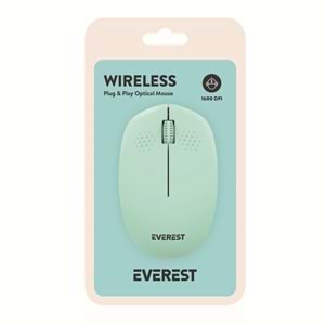 Everest SMW-88 2,4GHZ Kablosuz USB Yeşil Kablosuz Mouse